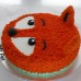 Fox - Buttercream Fur Fox Face Cake (D, V)